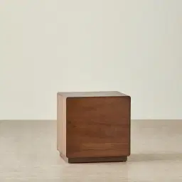 Costanza Mocha Walnut Brown Wooden Bedside Table