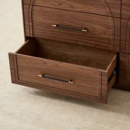 Costanza Mocha Walnut Brown Wooden Dresser