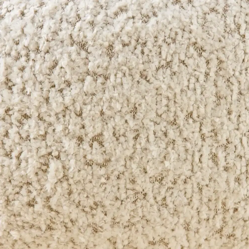 Pixie Stone Cream Kids Play Stool in Light Brown Ash Base