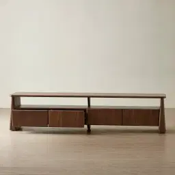 Dunstan Smoky Walnut Veneer Entertainment Unit