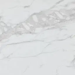 Dunstan Smoky Walnut Veneer Coffee Table with Statuario White Sintered Stone Top