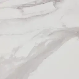 Dunstan Smoky Walnut Veneer Console Table with Statuario White Sintered Stone Top