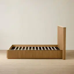 San Pierre Light Brown Ash Veneer King Bed
