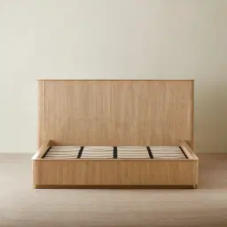 San Pierre Light Brown Ash Veneer King Bed