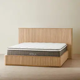 San Pierre Light Brown Ash Veneer King Bed