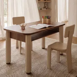 Luca Beige Kids Solidwood Chair