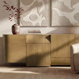 Jamil Ash Oak Veneer Sideboard
