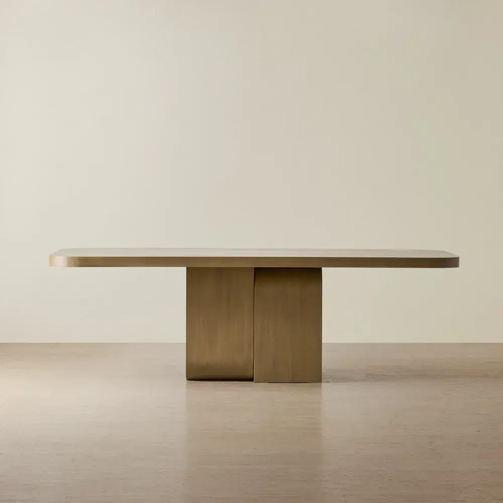 Jamil Ash Oak Veneer Dining Table
