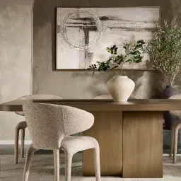 Jamil Ash Oak Veneer Dining Table