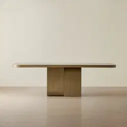 Jamil Ash Oak Veneer Dining Table