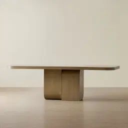 Jamil Ash Oak Veneer Dining Table