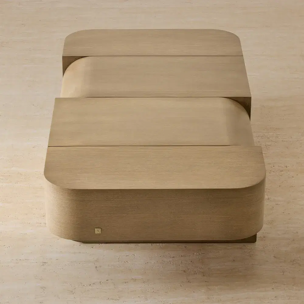 Jamil Ash Oak Veneer Coffee Table