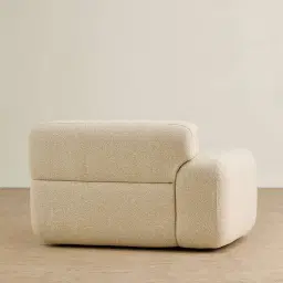 Capri Pearl Beige Modular 1 Seater Left Arm