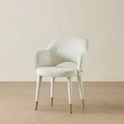 Adrianna Fusion Grey Woven Fabric Dining Chair