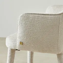 Adrianna Fusion Grey Woven Fabric Dining Chair