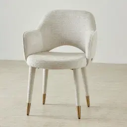 Adrianna Fusion Grey Woven Fabric Dining Chair