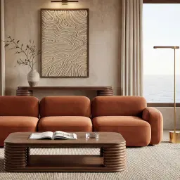 Ophelia Smoky Walnut Veneer Console Table