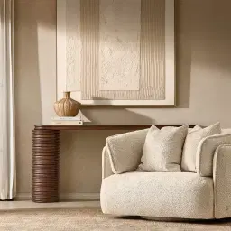 Ophelia Smoky Walnut Veneer Console Table