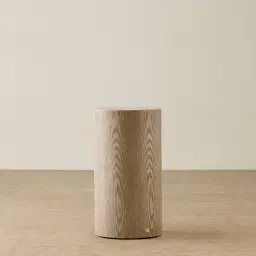 Trento Round Medium Brown Ash Veneer Medium Plinth