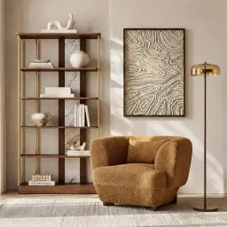 Alina Wooden Metal Floor Lamp