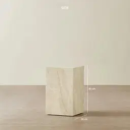 Santorini Taj Mahal Sintered Stone Short Plinth 30x30x50cm