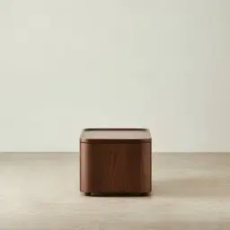 Capri Smoky Walnut Veneer Ottoman Table