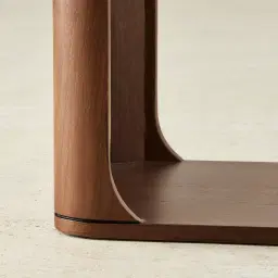 Capri Smoky Walnut Veneer Side Table