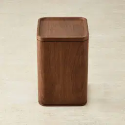 Capri Smoky Walnut Veneer Side Table