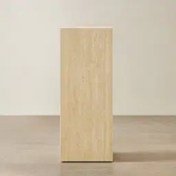 Santorini Cream Travertine Finish Sintered Stone High Plinth 35x35x90cm