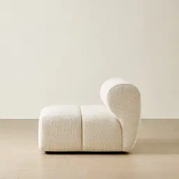 Quincy Stone Cream Woven Fabric Armless Module