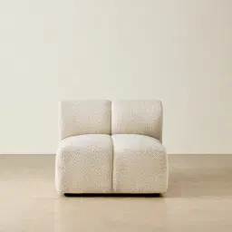 Quincy Stone Cream Woven Fabric Armless Module