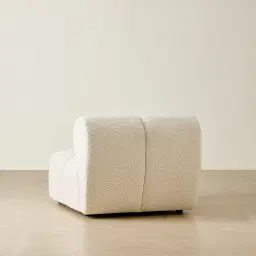 Quincy Stone Cream Woven Fabric Armless Module