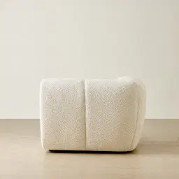 Quincy Stone Cream Woven Fabric Corner Module