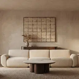 Vero Dusty Beige Fabric Modular Sofa - Left Arm