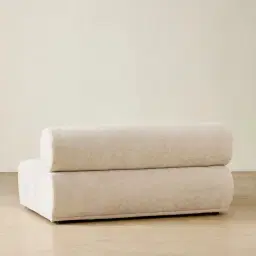 Pebbla Tuscan Sand Fabric Left Arm Module - Wide