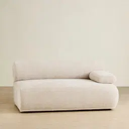 Pebbla Tuscan Sand Fabric Right Arm Module - Wide