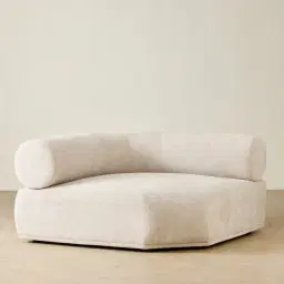 Pebbla Tuscan Sand Fabric Wedge Corner Module