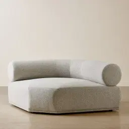 Pebbla Slate Grey Fabric Wedge Corner Module