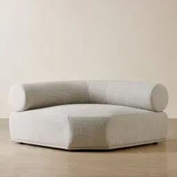 Pebbla Slate Grey Fabric Wedge Corner Module