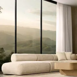 Pebbla Slate Grey Fabric Left Terminal