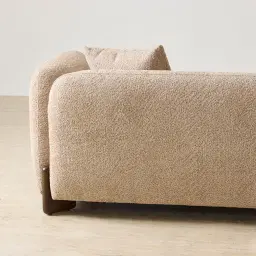 Celia Antelope 3-Seater Woven Fabric Sofa
