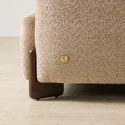 Celia Antelope 3-Seater Woven Fabric Sofa