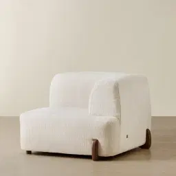 Calma Fusion Grey Fabric Right Arm Module