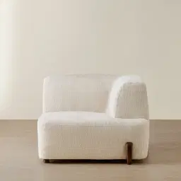 Calma Fusion Grey Fabric Right Arm Module