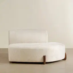 Calma Fusion Grey Fabric Right Cuddler Module