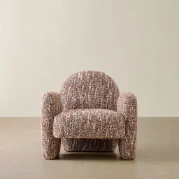 Bohdi Auburn Red Woven Fabric Occasional Chair