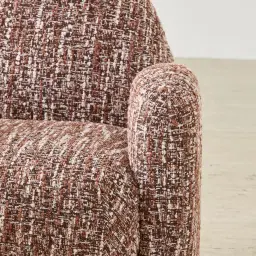 Bohdi Auburn Red Woven Fabric Occasional Chair