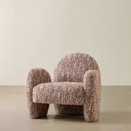 Bohdi Auburn Red Woven Fabric Occasional Chair