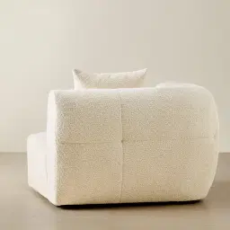 Amity Stone Cream Woven Fabric Left Arm Module