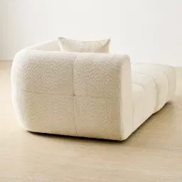 Amity Stone Cream Woven Fabric Right Chaise Module